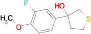 3-(3-Fluoro-4-methoxyphenyl)thiolan-3-ol