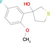 3-(3-Fluoro-6-methoxyphenyl)thiolan-3-ol