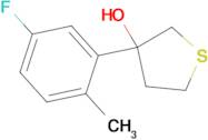 3-(3-Fluoro-6-methylphenyl)thiolan-3-ol