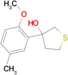 3-(2-Methoxy-5-methylphenyl)thiolan-3-ol