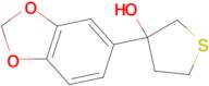 3-(3,4-(Methylenedioxy)phenyl)thiolan-3-ol