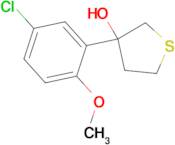 3-(3-Chloro-6-methoxyphenyl)thiolan-3-ol