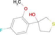 3-(4-Fluoro-2-methoxyphenyl)thiolan-3-ol