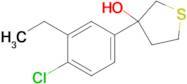 3-(4-Chloro-3-ethylphenyl)thiolan-3-ol