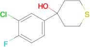 4-(3-Chloro-4-fluorophenyl)thian-4-ol