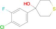 4-(4-Chloro-3-fluorophenyl)thian-4-ol