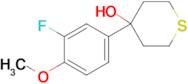 4-(3-Fluoro-4-methoxyphenyl)thian-4-ol