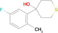 4-(3-Fluoro-6-methylphenyl)thian-4-ol