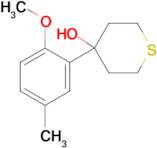 4-(2-Methoxy-5-methylphenyl)thian-4-ol