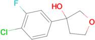 3-(4-Chloro-3-fluorophenyl)oxolan-3-ol