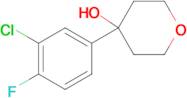 4-(3-Chloro-4-fluorophenyl)oxan-4-ol