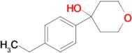 4-(4-Ethylphenyl)oxan-4-ol