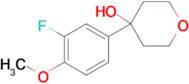 4-(3-Fluoro-4-methoxyphenyl)oxan-4-ol