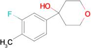 4-(3-Fluoro-4-methylphenyl)oxan-4-ol