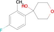 4-(4-Fluoro-2-methylphenyl)oxan-4-ol