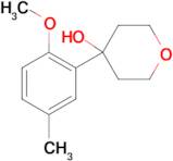 4-(2-Methoxy-5-methylphenyl)oxan-4-ol