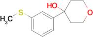 4-(3-(Methylthio)phenyl)oxan-4-ol