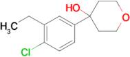 4-(4-Chloro-3-ethylphenyl)oxan-4-ol