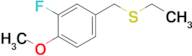 3-Fluoro-4-methoxybenzyl ethyl sulfide