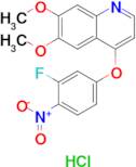 4-(3-Fluoro-4-nitrophenoxy)-6,7-dimethoxyquinoline hydrochloride