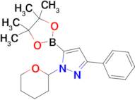 3-Phenyl-1-(tetrahydro-2H-pyran-2-yl)-5-(4,4,5,5-tetramethyl-1,3,2-dioxaborolan-2-yl)-1H-pyrazole