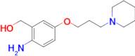 (2-Amino-5-(3-(piperidin-1-yl)propoxy)phenyl)methanol