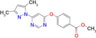 Methyl 4-((6-(3,5-dimethyl-1H-pyrazol-1-yl)pyrimidin-4-yl)oxy)benzoate