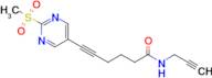 6-(2-(Methylsulfonyl)pyrimidin-5-yl)-N-(prop-2-yn-1-yl)hex-5-ynamide