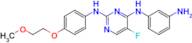 N4-(3-Aminophenyl)-5-fluoro-N2-(4-(2-methoxyethoxy)phenyl)pyrimidine-2,4-diamine