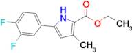 Ethyl 5-(3,4-difluorophenyl)-3-methyl-1H-pyrrole-2-carboxylate