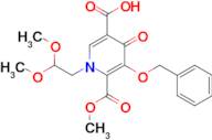 5-(Benzyloxy)-1-(2,2-dimethoxyethyl)-6-(methoxycarbonyl)-4-oxo-1,4-dihydropyridine-3-carboxylic ac…