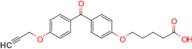 5-(4-(4-(Prop-2-yn-1-yloxy)benzoyl)phenoxy)pentanoic acid