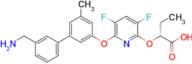 (R)-2-((6-((3'-(Aminomethyl)-5-methyl-[1,1'-biphenyl]-3-yl)oxy)-3,5-difluoropyridin-2-yl)oxy)butanoic acid