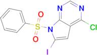 7-(benzenesulfonyl)-4-chloro-6-iodo-7H-pyrrolo[2,3-d]pyrimidine