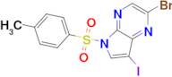 2-bromo-7-iodo-5-(4-methylbenzenesulfonyl)-5H-pyrrolo[2,3-b]pyrazine