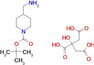 tert-butyl 4-(aminomethyl)piperidine-1-carboxylate;citric acid