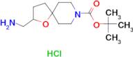 tert-butyl 2-(aminomethyl)-1-oxa-8-azaspiro[4.5]decane-8-carboxylate hydrochloride