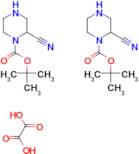 tert-butyl 2-cyanopiperazine-1-carboxylate hemioxalate