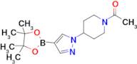 1-{4-[4-(tetramethyl-1,3,2-dioxaborolan-2-yl)-1H-pyrazol-1-yl]piperidin-1-yl}ethan-1-one