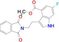 Methyl 3-(2-(1,3-dioxoisoindolin-2-yl)ethyl)-6-fluoro-1H-indole-4-carboxylate