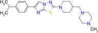 6-(4-isopropylphenyl)-2-(4-((4-methylpiperazin-1-yl)methyl)piperidin-1-yl)imidazo[2,1-b][1,3,4]thi…