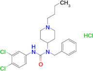 1-Benzyl-1-(1-butylpiperidin-4-yl)-3-(3,4-dichlorophenyl)urea hydrochloride