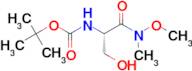 (S)-tert-Butyl (3-hydroxy-1-(methoxy(methyl)amino)-1-oxopropan-2-yl)carbamate