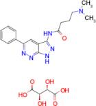 4-Dimethylamino-N-(5-phenyl-1H-pyrazolo[3,4-c]pyridazin-3-yl)-butyramide; tartaric acid salt