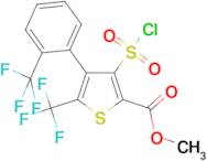 3-Chlorosulfonyl-5-trifluoromethyl-4-(2-trifluoromethyl-phenyl)-thiophene-2-carboxylic acid meth...