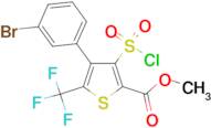 4-(3-Bromo-phenyl)-3-chlorosulfonyl-5-trifluoromethyl-thiophene-2-carboxylic acid methyl ester