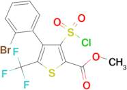 4-(2-Bromo-phenyl)-3-chlorosulfonyl-5-trifluoromethyl-thiophene-2-carboxylic acid methyl ester