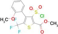 3-Chlorosulfonyl-4-(2-methoxy-phenyl)-5-trifluoromethyl-thiophene-2-carboxylic acid methyl ester