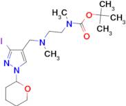 (2-{[3-Iodo-1-(tetrahydro-pyran-2-yl)-1H-pyrazol-4-ylmethyl]-methyl-amino}-ethyl)-methyl-carbami...