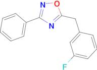 5-(3-Fluoro-benzyl)-3-phenyl-[1,2,4]oxadiazole